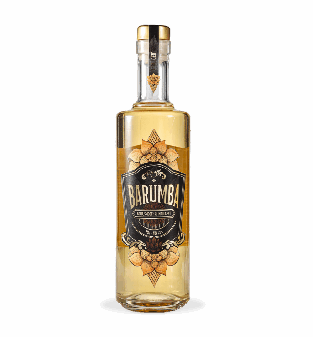 Barumba Rum Liqueur bottle – caramel and coconut rum
